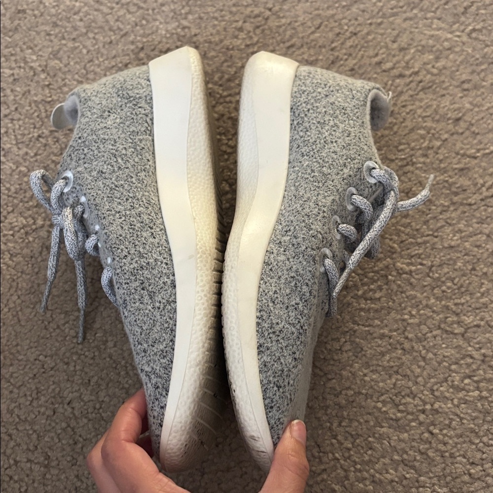 Allbirds Light Gray Wool Runner Sneakers Women’s size 8 - Picture 5 of 6